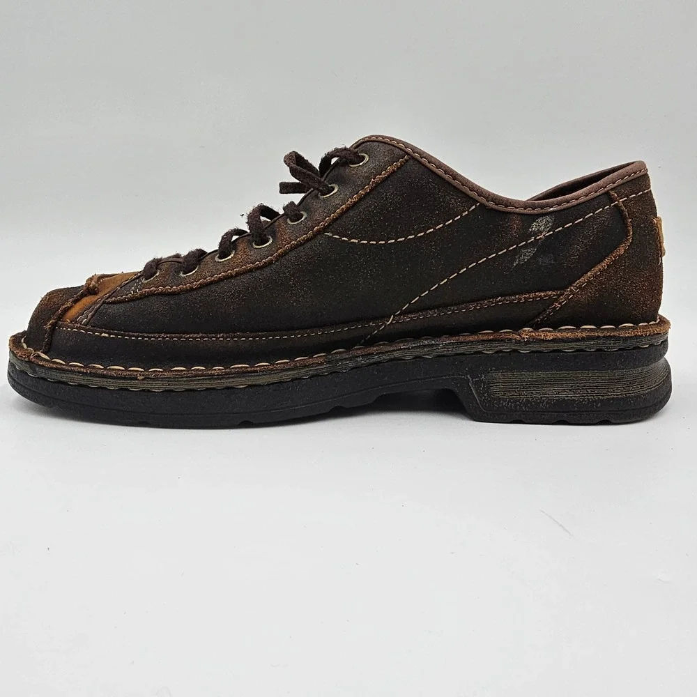 Clarks Mens 9.5M Brown Suede Leather Lace Up Low Top Casual Shoes